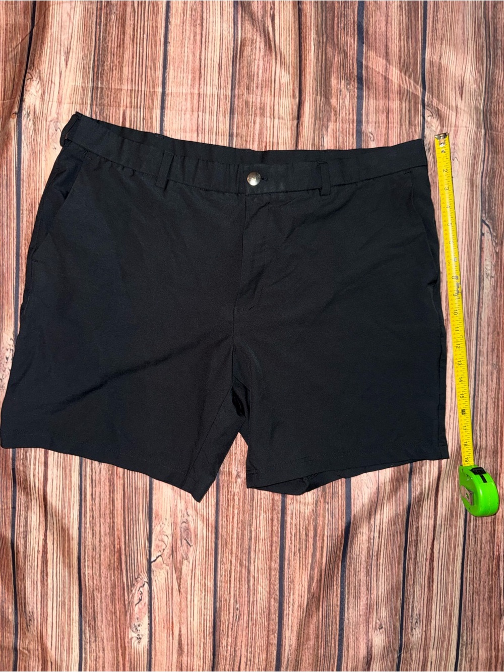 Callaway Black Flat-Front Golf Shorts